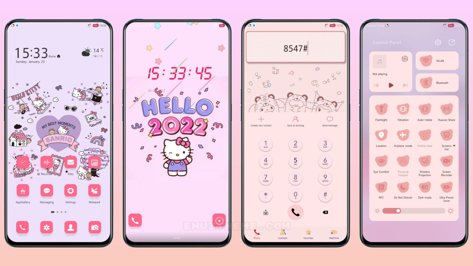 Hello Kitty 2022 Theme for Huawei EMUI 12/11/10/9 and MagicUI 5/4/3/2 ...